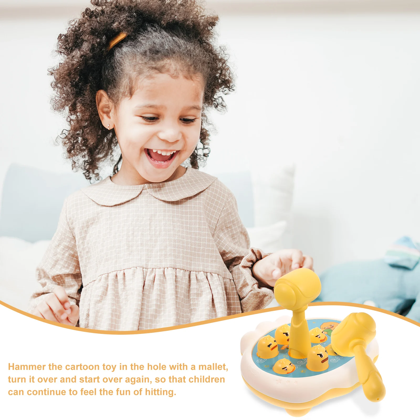 

Plastic Duck Whack Toys Kids Safe Puzzle Skill Pounding Game Children Toys Educational Playthings Cartoon Shape Color Cognition