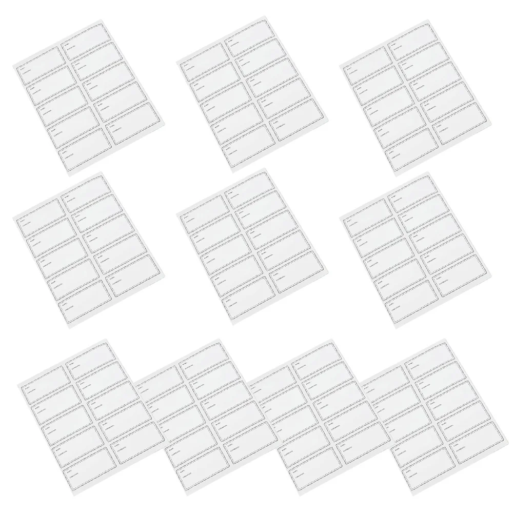 Waterproof Oil-Resistant Labels Food Date Marking Self-Adhesive Bottle Stickers Handwriting Label For Kitchen Office