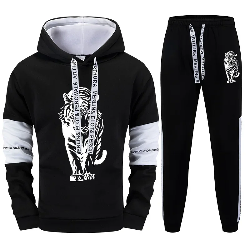 

Daily Men's Tracksuit Autumn Winter Hot Sale Casual Hooded Outdoor Sports Single Piece Sweatshirt And Sweatpants Comfort Quality