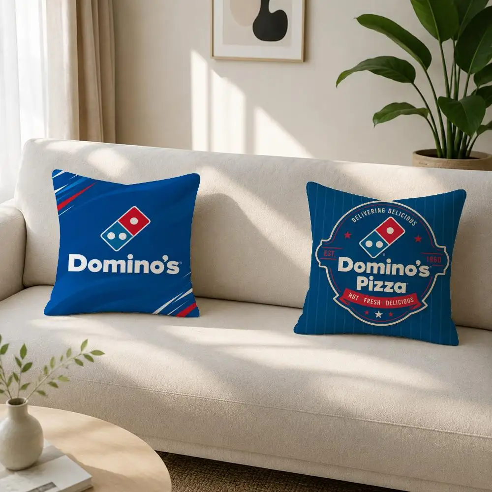Brand Domino's Pizza Cushion Cover Soft Plush Cushion Covers Fluffy Throw Pillow Cases for Sofa Bedroom Home Decor