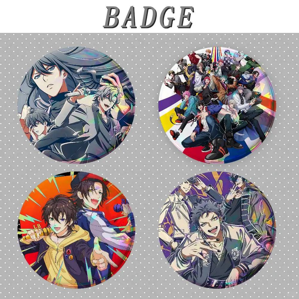 Music Game Hypnosis Mic Division Rap Battle Badges Tinplate Soft Button Pin Brooch Metal Badge Custom Jewelry Hat Bag Lapel
