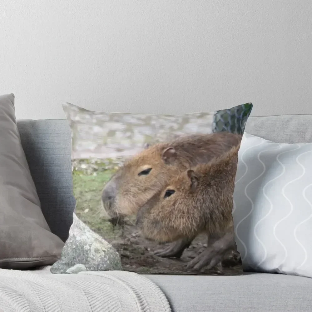 

Capybaras Throw Throw Pillow ornamental pillows New year christmas cushions covers Pillowcases For Pillows pillow