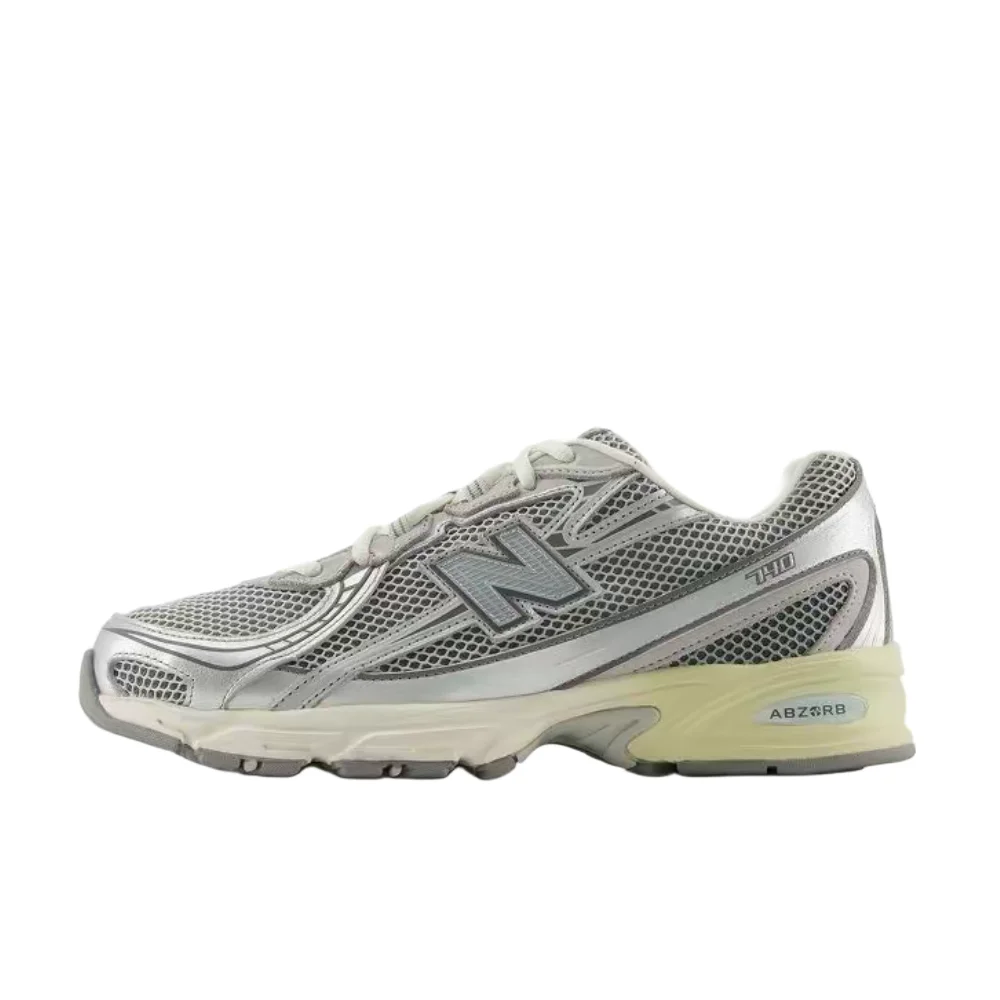 New Balance NB740 Unisex Silver High-Top Dad Sneakers – Versatile Height-Enhancing Durable Sole & Comfortable Fit U740AR2