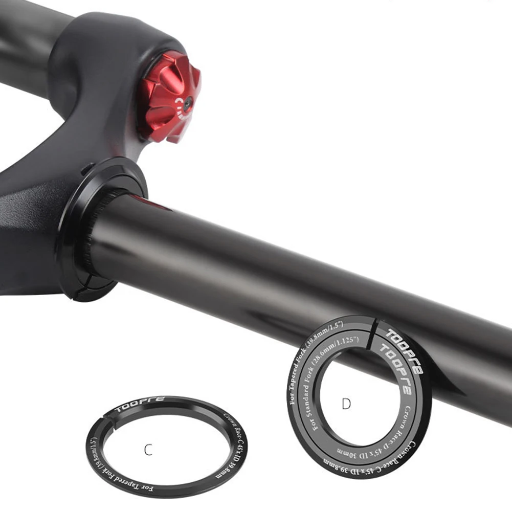 1pcs 1.5in Bike Steerer Headtube Reducer Aluminium Alloy Tube Adapter Straight Tapered Bicycle Headset Bottom Gear Shifter Base