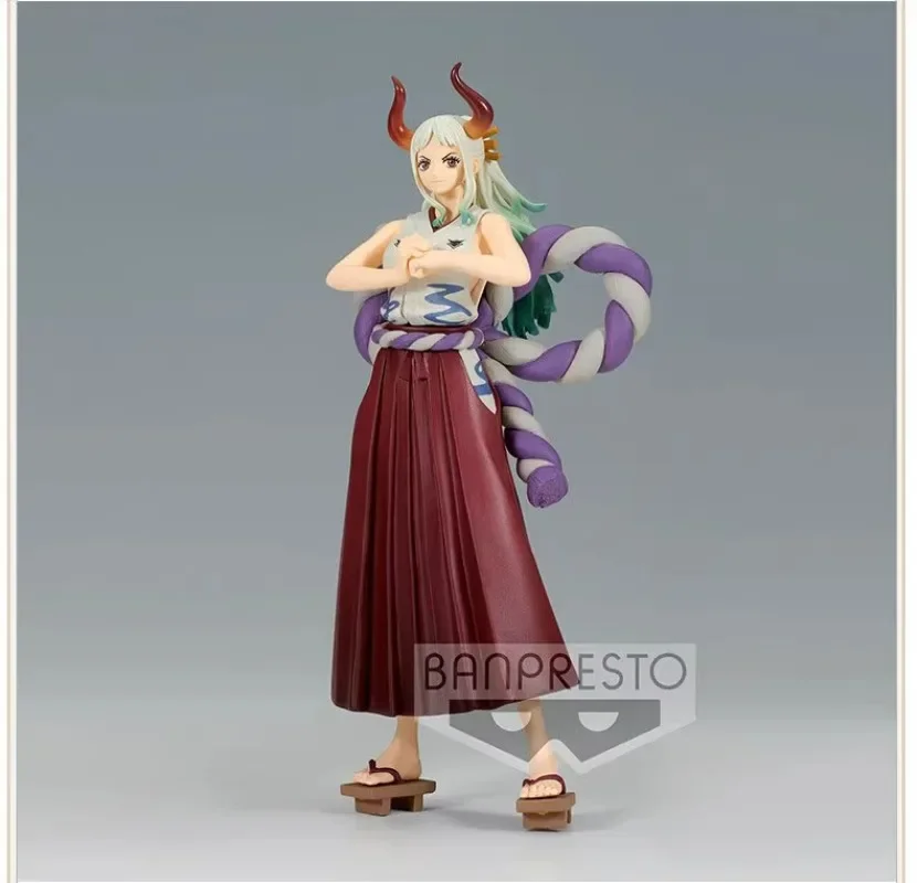 Bandai Original Banpresto Anime One Piece Yamato Grandling Lady Wano Country DXF PVC Action Figure Collection Model Toy Gifts