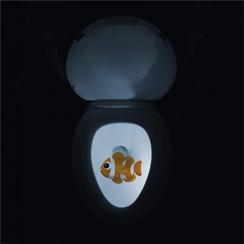 PZHI Toilet Night Light, Motion Sensor Potty Training Target, Light Projection for Toddler, Motion Activated Toilet Bowl Light,