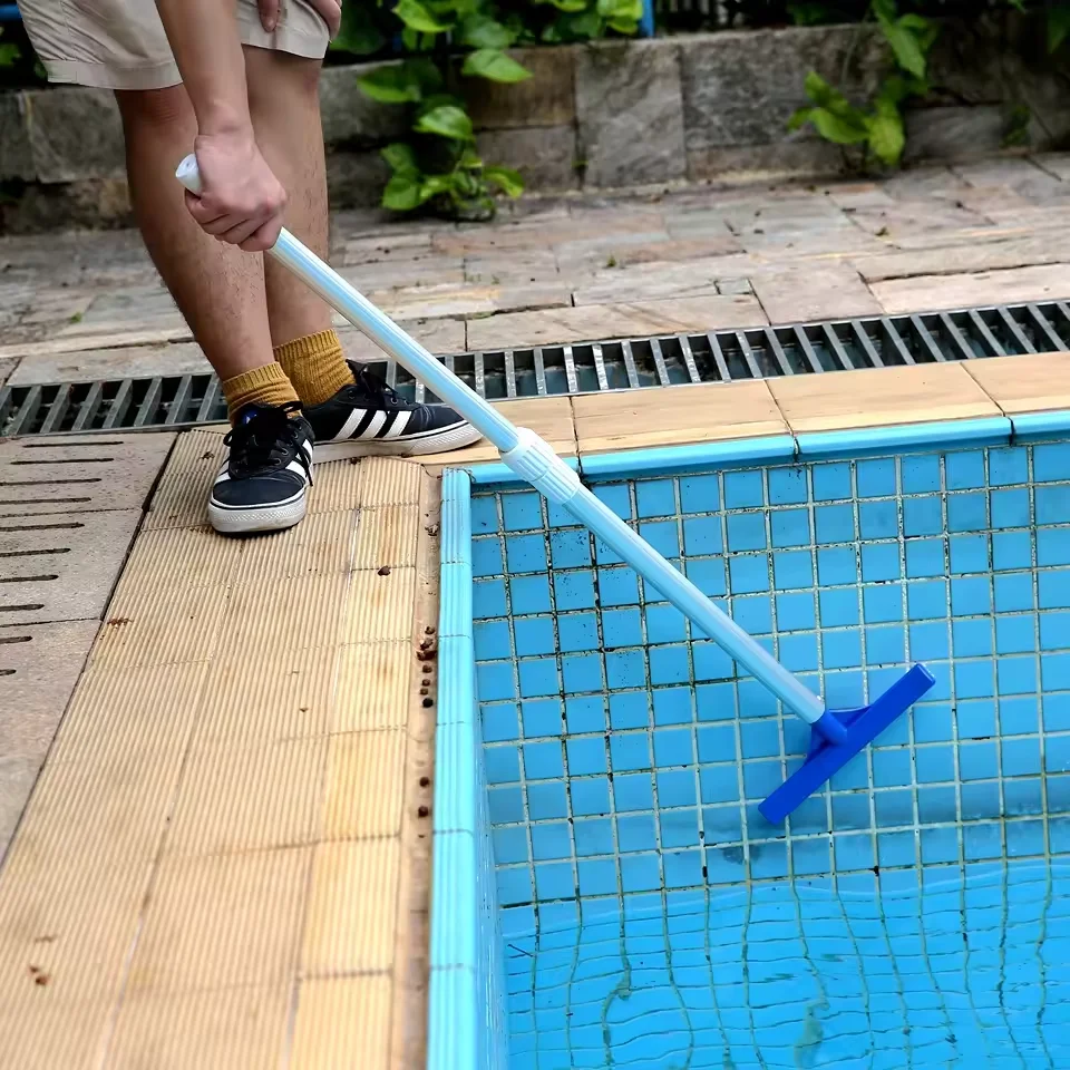 10inch Plastic Swimming Pool Brush Cleaning Tool for Dirt Moss Pond Spa Hot Spring Supplies
