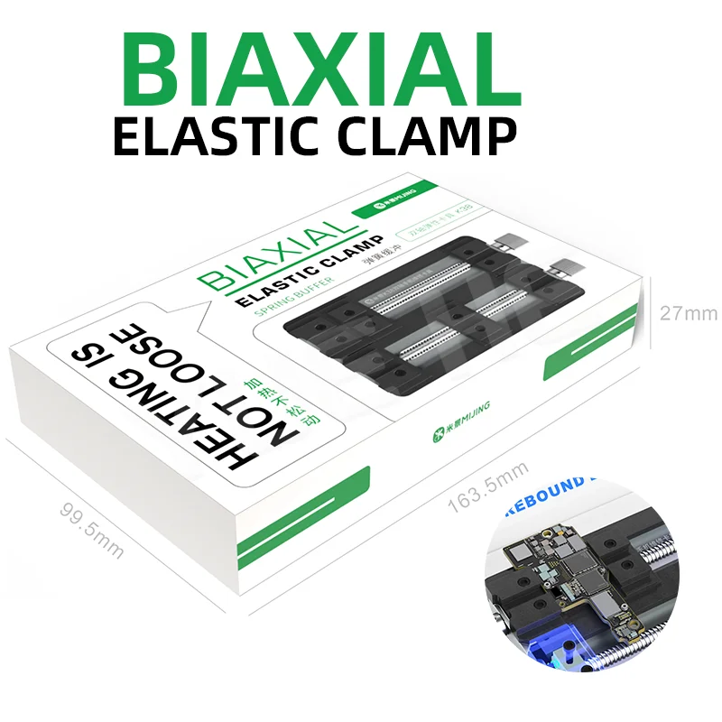 MIJING K38 Biaxial Spring Fixture V Groove Design Rebound Locking for Phone Motherboard PCB Repair and Maintenance