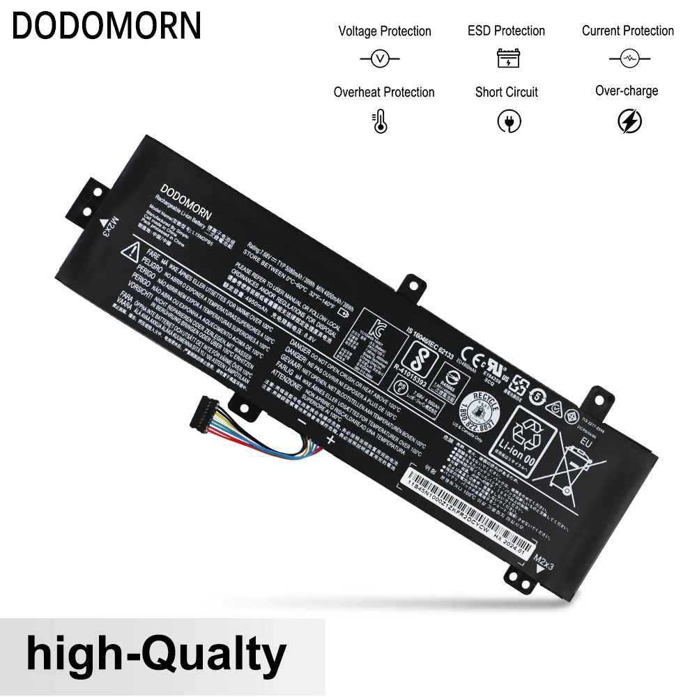 DODOMORN L15M2PB5 bateria do portátil para Lenovo IdeaPad 310-15IKB 310-15ISK 310-15IAP 310-15ABR 510-15ISK 510-15IKB 510-15ABR 39Wh