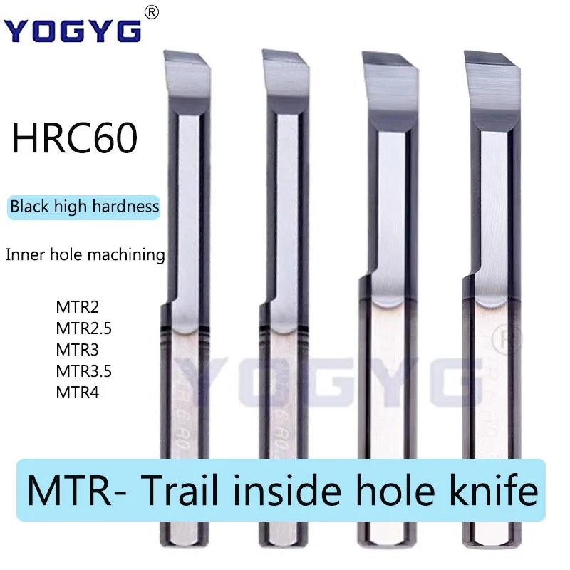 

HRC60 MTR 2 2.5 3 3.5 4 Black high hardness small bore boring tools Inner hole machining integral carbide Inner bore boring tool