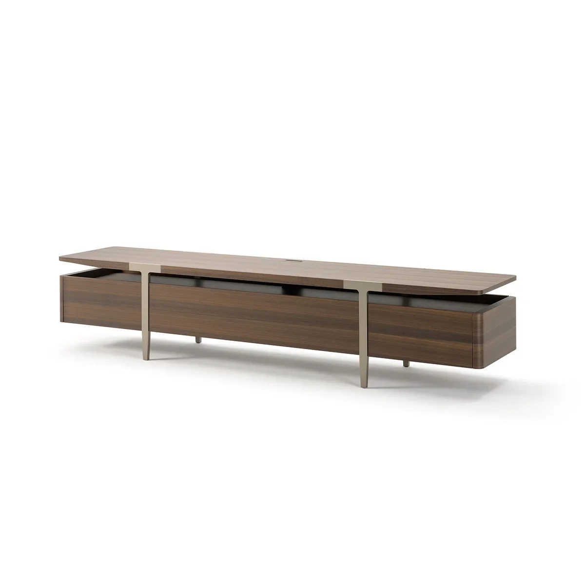 Stainless Steel Italian Furniture TV Unit Living Room Furniture Set TV Stands Wood Table Modern TV Cabinet