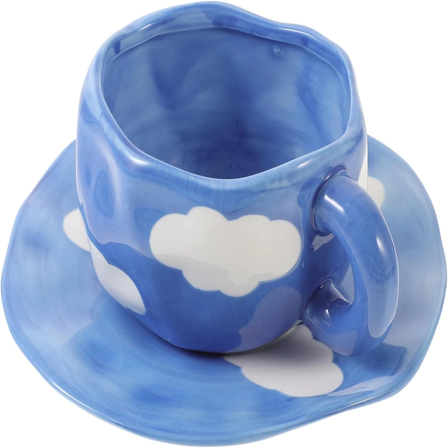 

Enhance Your Morning Routine with a Beautiful, Stylish Ceramic Coffee Cup and Dish Set - Exquisite Drinking Set for Breakfast -