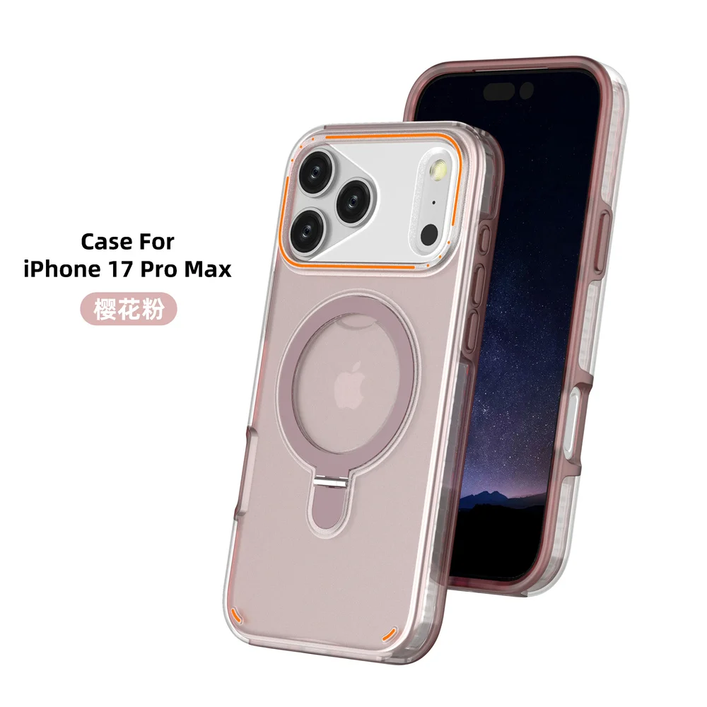 Luxuriöse Magnet-Faltbare Doppelschicht-Handyhülle für iPhone 18 17 16 15 14 13 12 Pro Max 11 Stoßfeste Schutzhülle – Detail 10