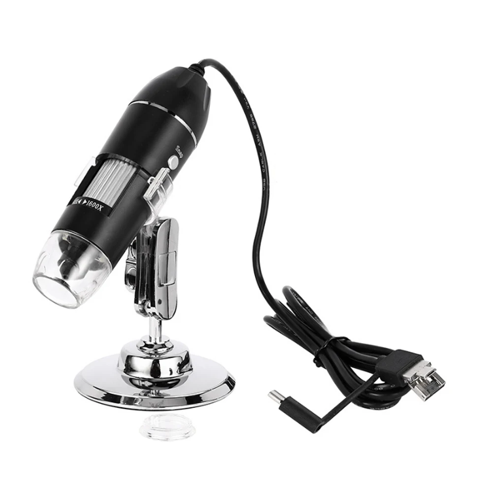 3 In 1 Portable 1600X Adjustable USB Digital Video Microscope Type C For Industrial Repair