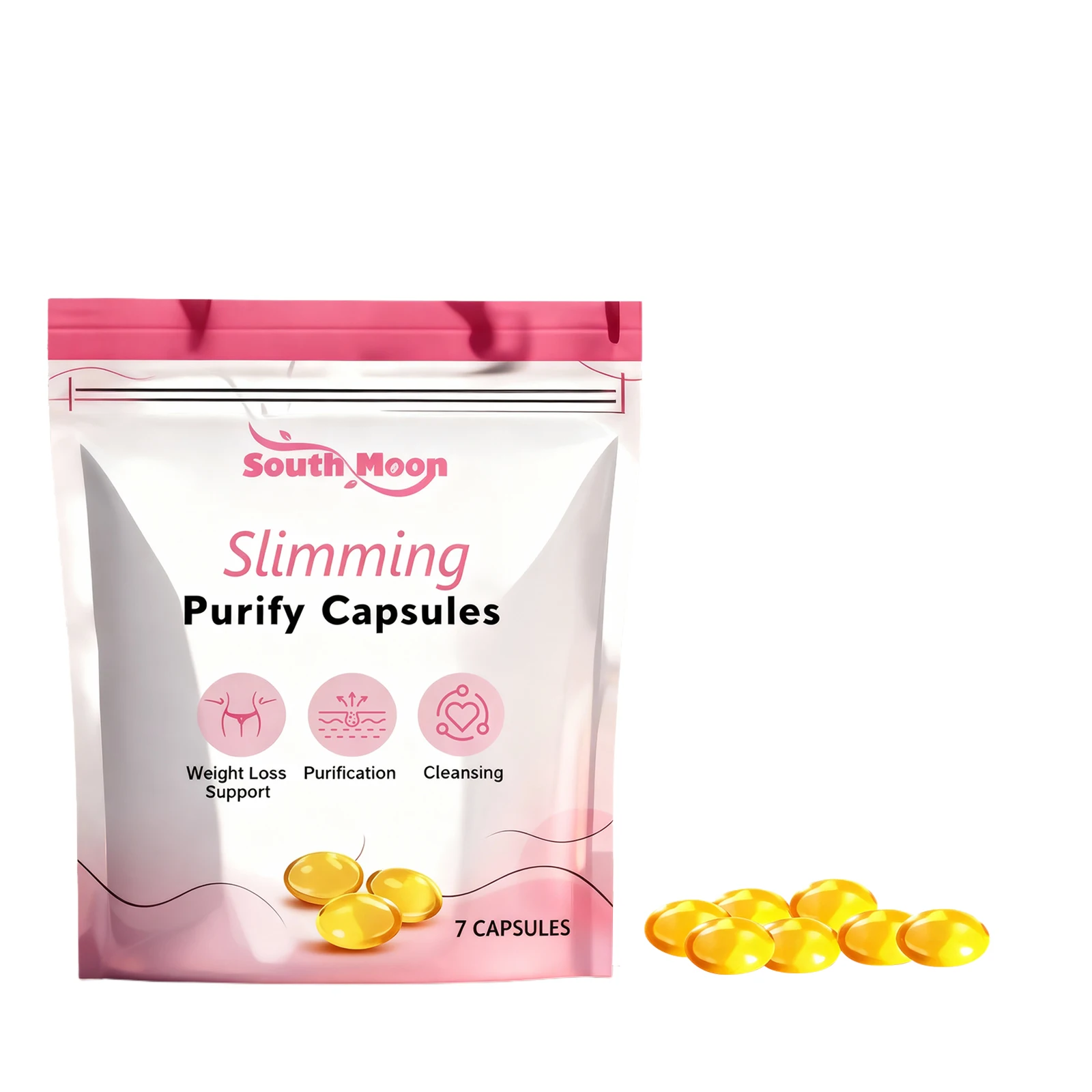 Slimming Purify Capsules Burn Fat Relieve Bloating Body Shaping Stimulate Metabolism Balance PH Levels Weight Reducing Products