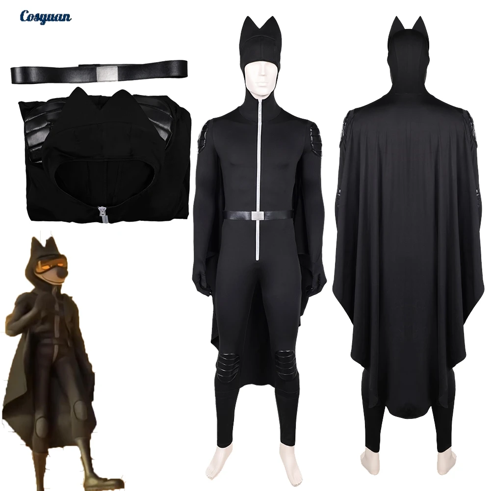 

2025 мультфильм Bad Guys Mr. Wolf, летная одежда для косплея, комбинезон, вечерние маскировочный костюм для ролевых игр, карнавальные наряды, костюмы