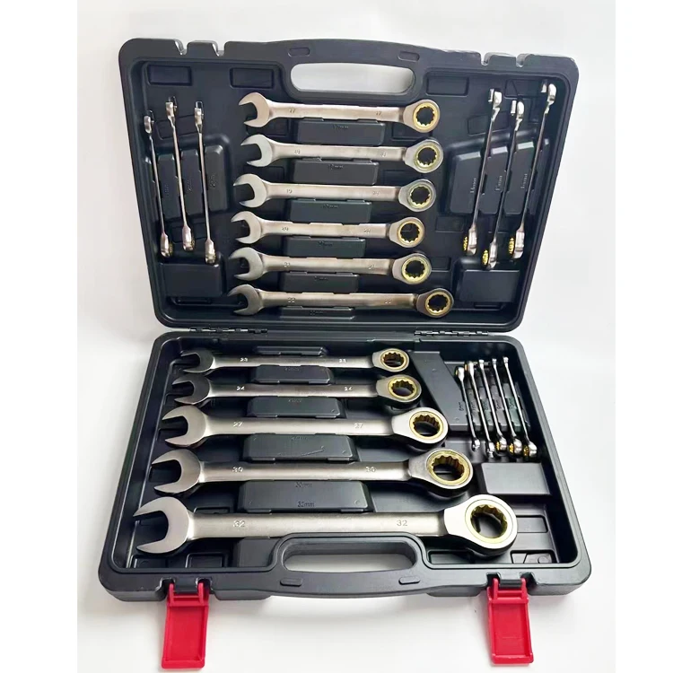 

High Carbon Steel Combination Ratchet Spanner Metric Measurement System OEM Customizable Factory Wholesale