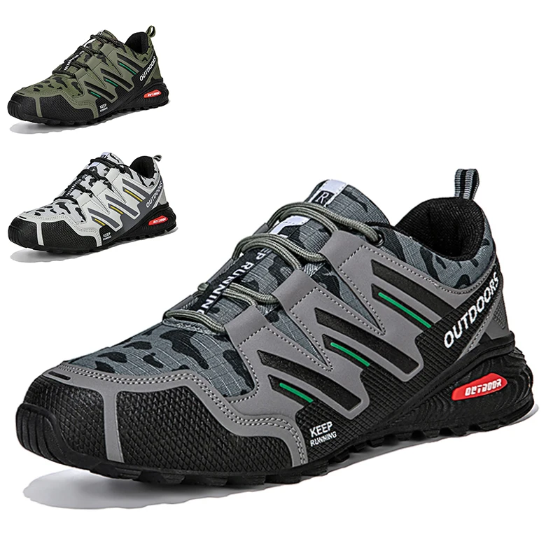 Men's Hiking Shoes Waterproof Non-slip Sports Shoes Outdoor Hiking Camping Fishing Cycling Shoes Comfortable Walking Shoes