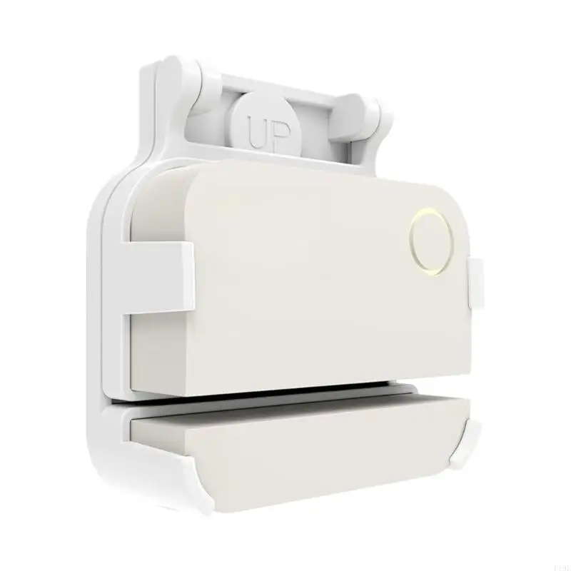 Contact Sensors Mount Holder for Garage Door Monitoring, ABS Clip-Lock Support with Adjustable Base, White Screw-Mount F19E