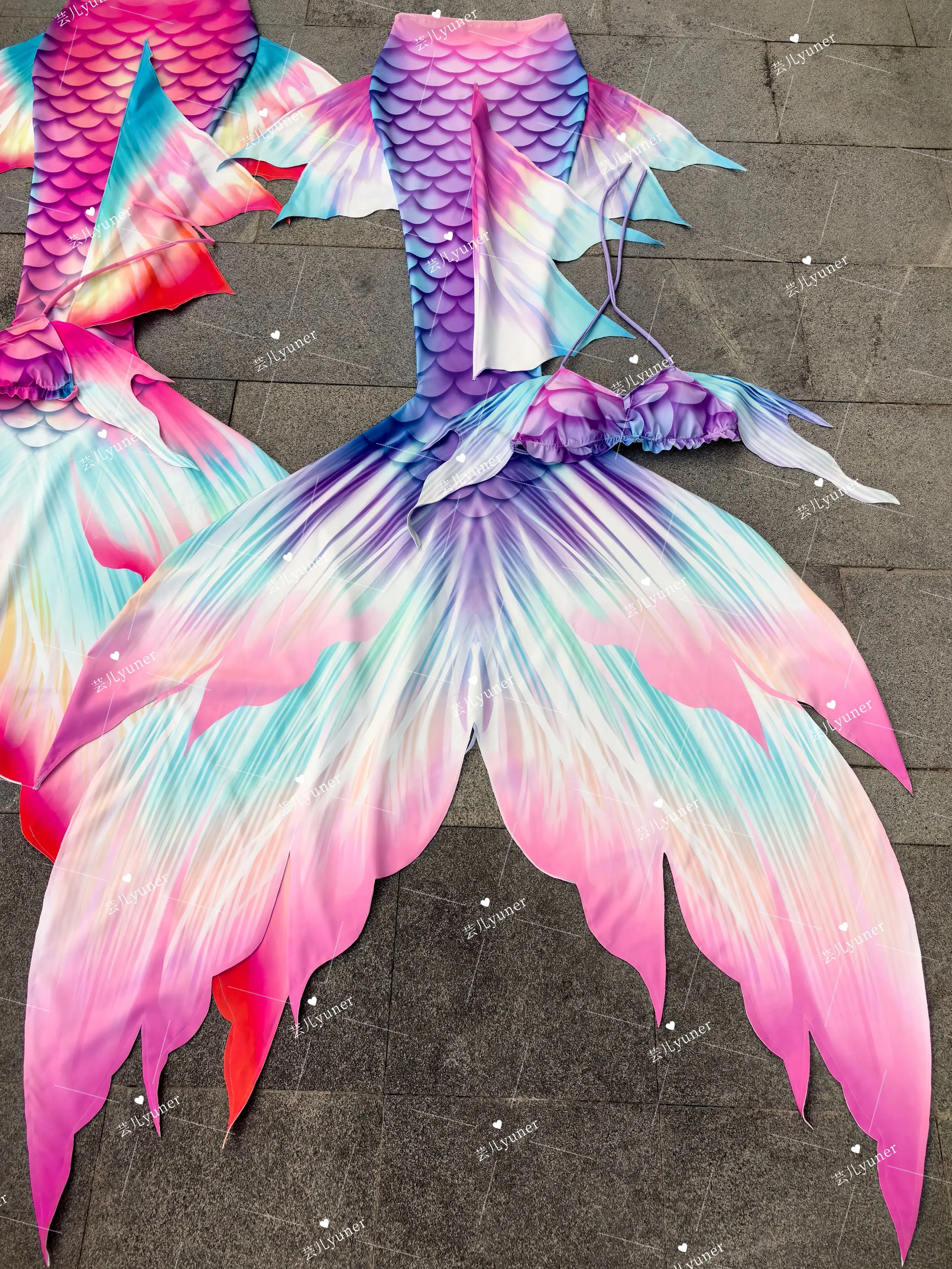 

MRYUNER Shark Mermaid Big Tail Swimsuit Oceanarium Diving Shooting Sexy Fish Skin Show Adult Models