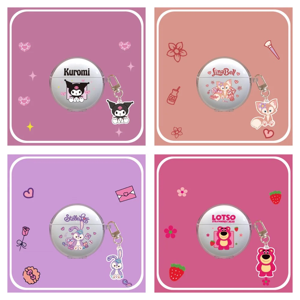 เคสโทรศัพท์ลายการ์ตูนน่ารักสำหรับ OPPO O Air2i หูฟังไร้สายพร้อมจี้