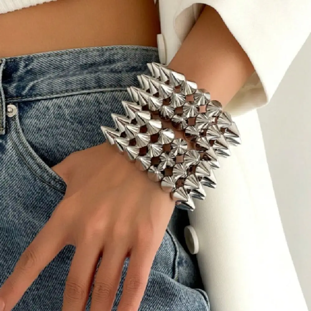 Vintage Triple Layer Stud Spiked Y2K Punk Bracelet