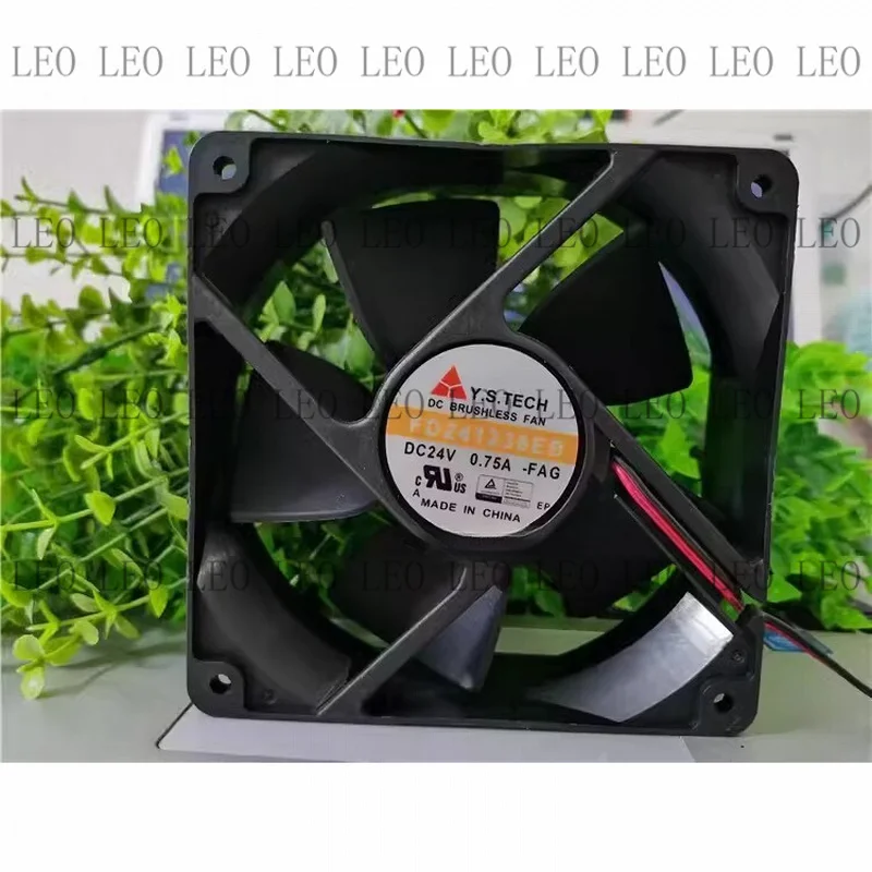 MY 1PCS For FD241238EB-EAG DC24V 0.75A 120*120*38MM 2-Wire Inverter Cooling Fan