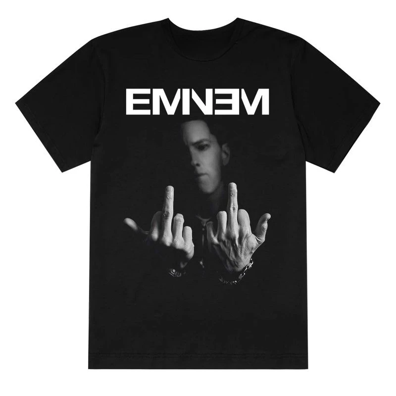 

8Mile Hip Hop European Rap Tee Eminem Men and Women Eminem Cotton Printed Short Sleeve T-Shirt Men on Clothes