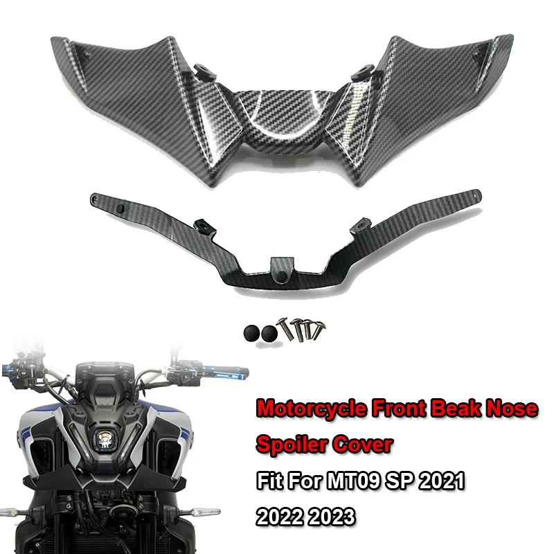 2023 MT09 SP Motorcycle Front Wheel Fender Beak Nose Extension Extender Cowl Spoiler Cover Fit For YAMAHA MT-09 MT 09 SP 2021 22