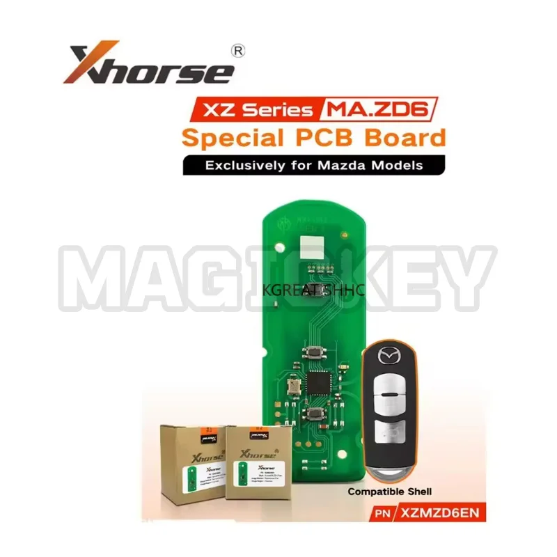 1pcs XHORSE XZMZD6EN Special PCB Board Exclusively for Mazda Models With Key Shell With Logo Global Version