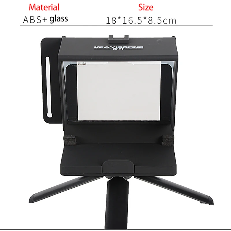QIYE Mini Teleprompter Portable Mobile Teleprompter Artifact Video for  iPhone Camera DSLR Recording VS Bestview T1