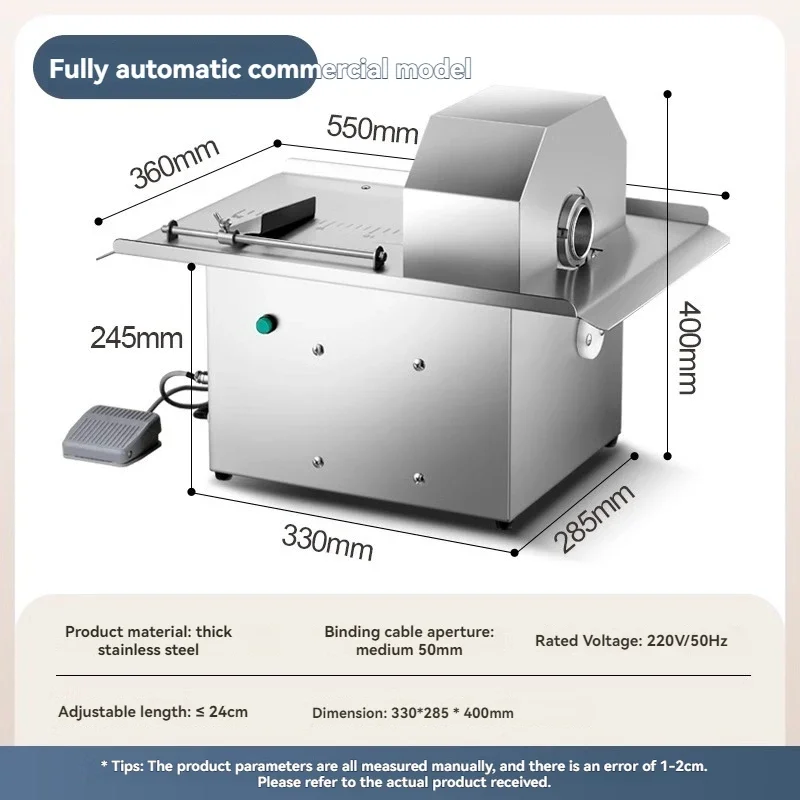 New Automatic Commercial Sausage Bratwurst Stringer Electromechanical Dynamic Bundling Sausage Hot Dog Machine Dividing Machine