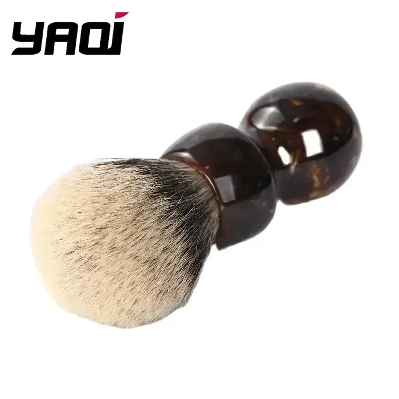 فرش الحلاقة Yaqi فرشاة الحلاقة الرطبة YAQI الكراميل 26 مللي متر اثنين الفرقة الغرير الشعر الرجال فرشاة الحلاقة #3