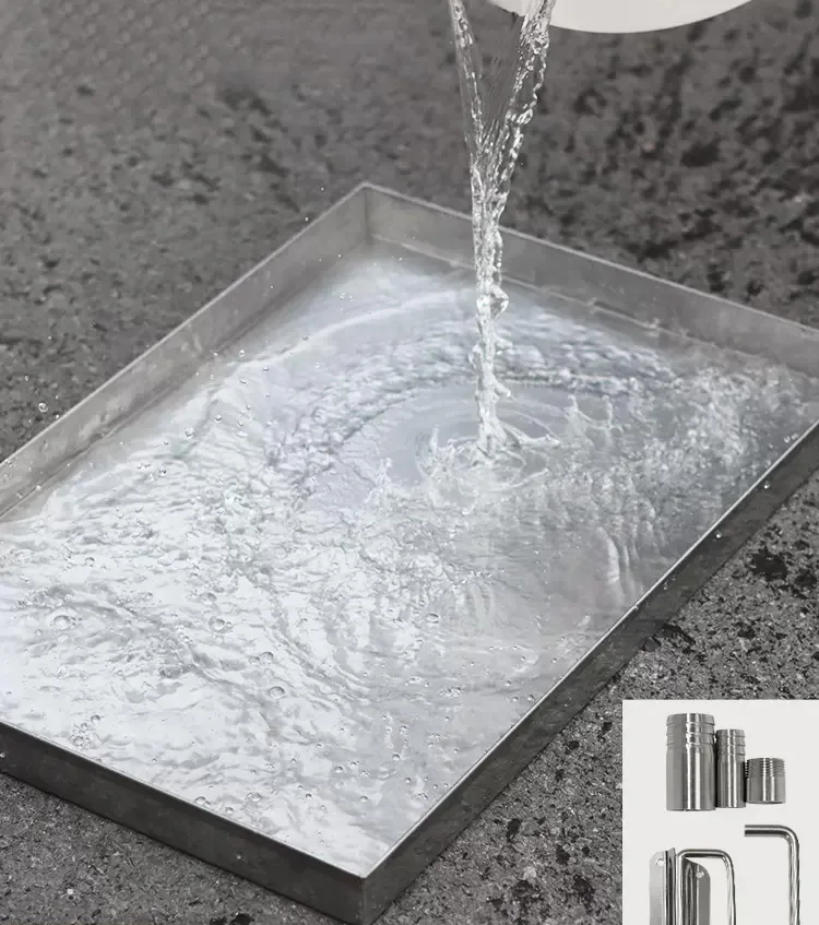 304 stainless steel rectangular capture plate flat bottom leak-proof plate