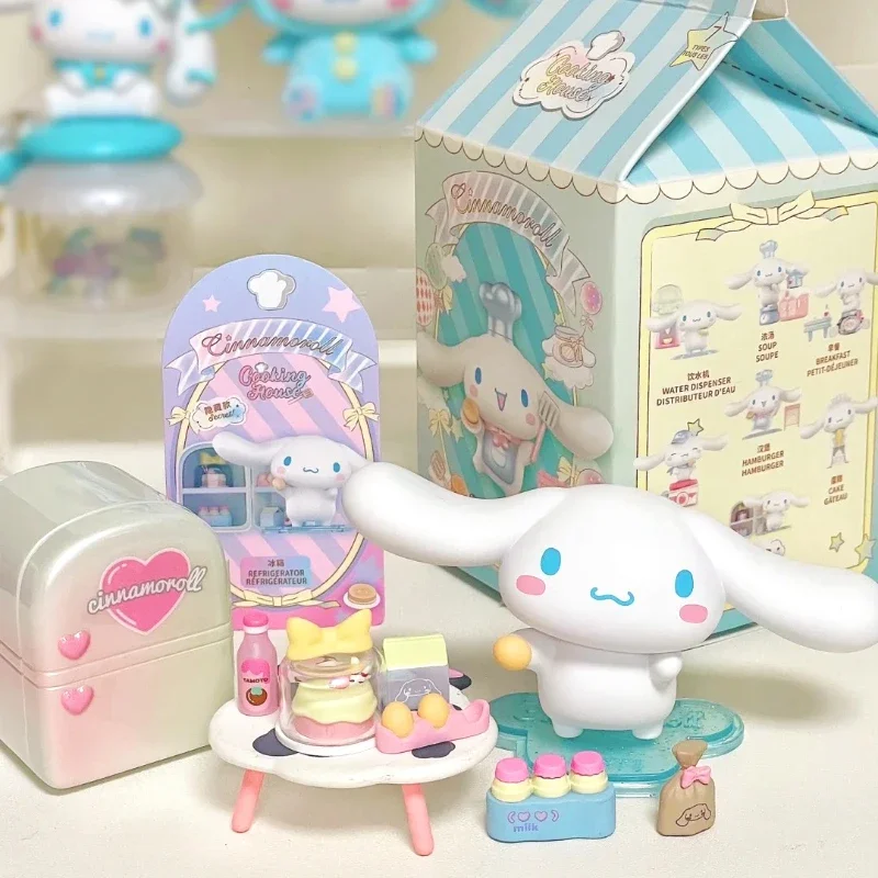 Cinnamoroll кухонная глухая коробка MINISO Sanrio кукла модель декоративные украшения детские игрушки подарки на день рождения Kawaii модная анимация