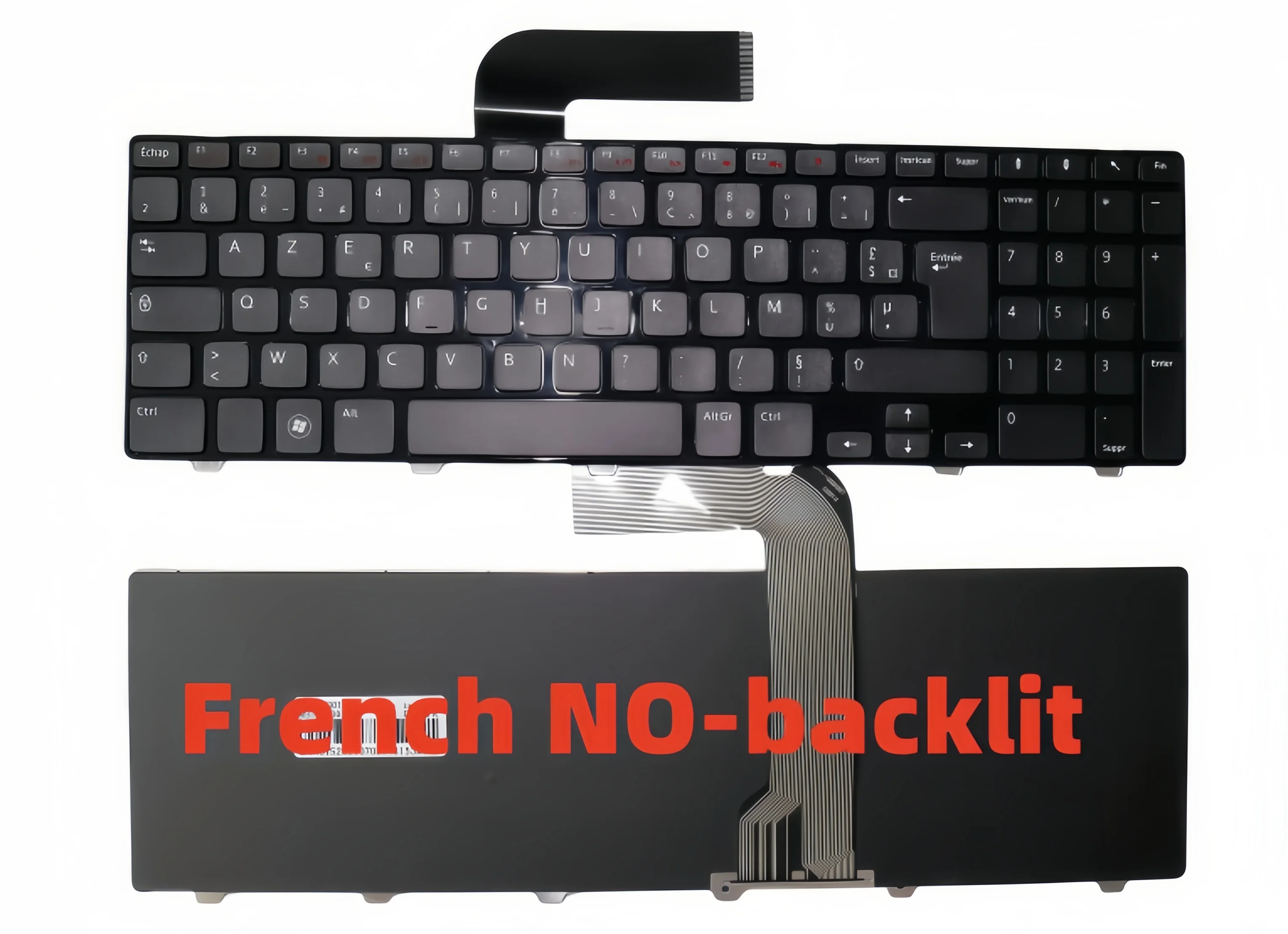 Teclado francês para laptop para Dell Inspiron 15R M5110 N5110 M501Z M5110 M511R 2528 2728 2428 P17F