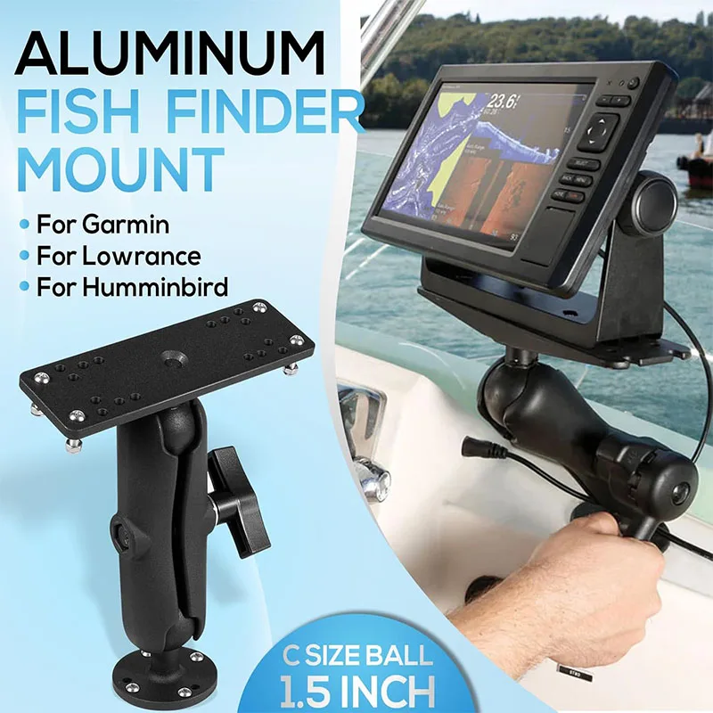 support-de-sondeur-de-poissons-a-boule-de-15-360-°-support-de-fixation-pour-sondeur-de-profondeur-electronique-marin-a-bras-moyen-compatible-avec-les-modeles-garmin-lowrance-humminbird