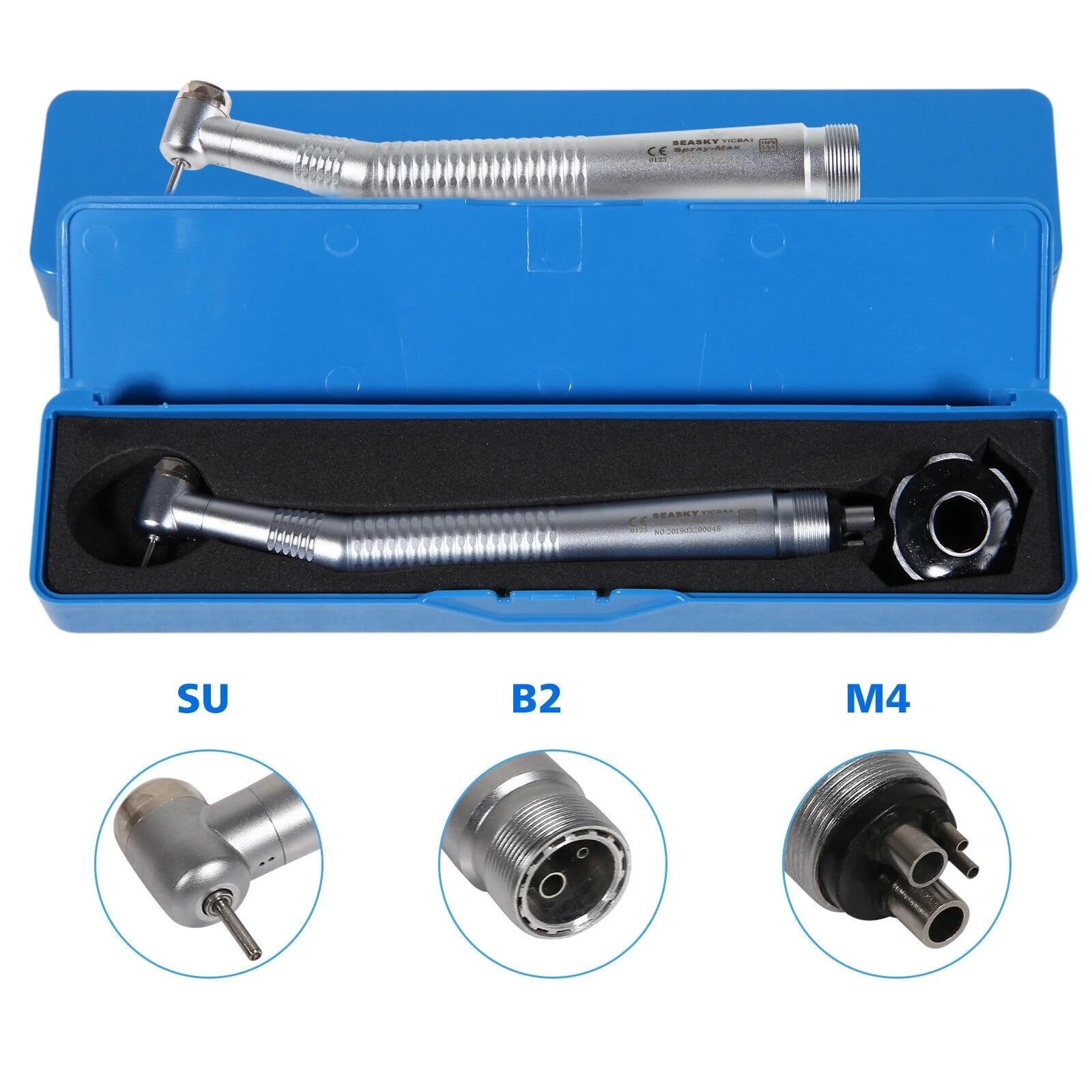 Dental Turbine High Speed Handpiece Stainless steel Push Button 2/4 Holes Single water spray NSK Style /Cartridge Rotor