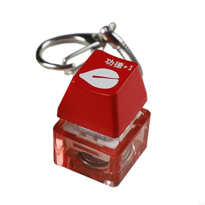 K43B Mechanical Keyboard Switches Tester Audible Clicky Keychain Red Heart Keycap