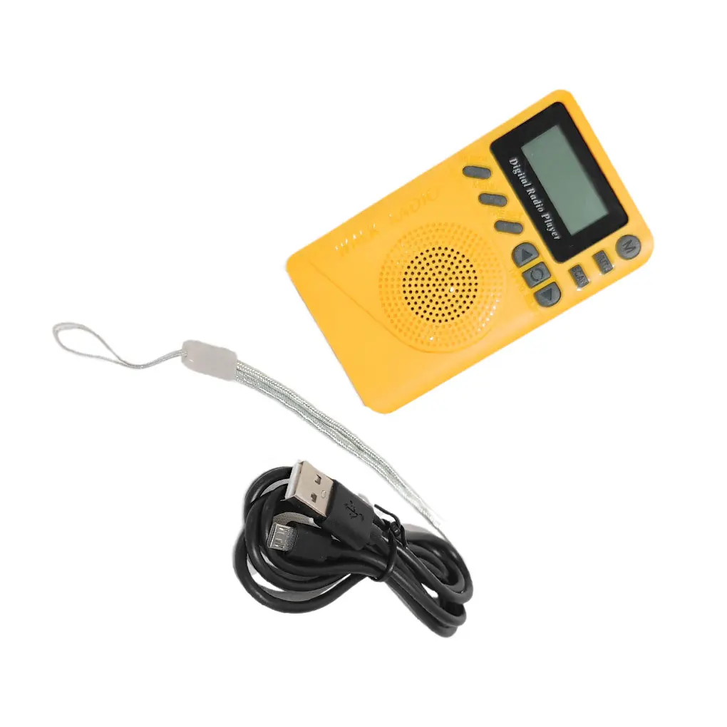 

P9 Mini Pocket Radio Portable DAB Digital 3.7V 1000mAh USB Rechargeable LCD Display Speaker MP3 Playback Running EU