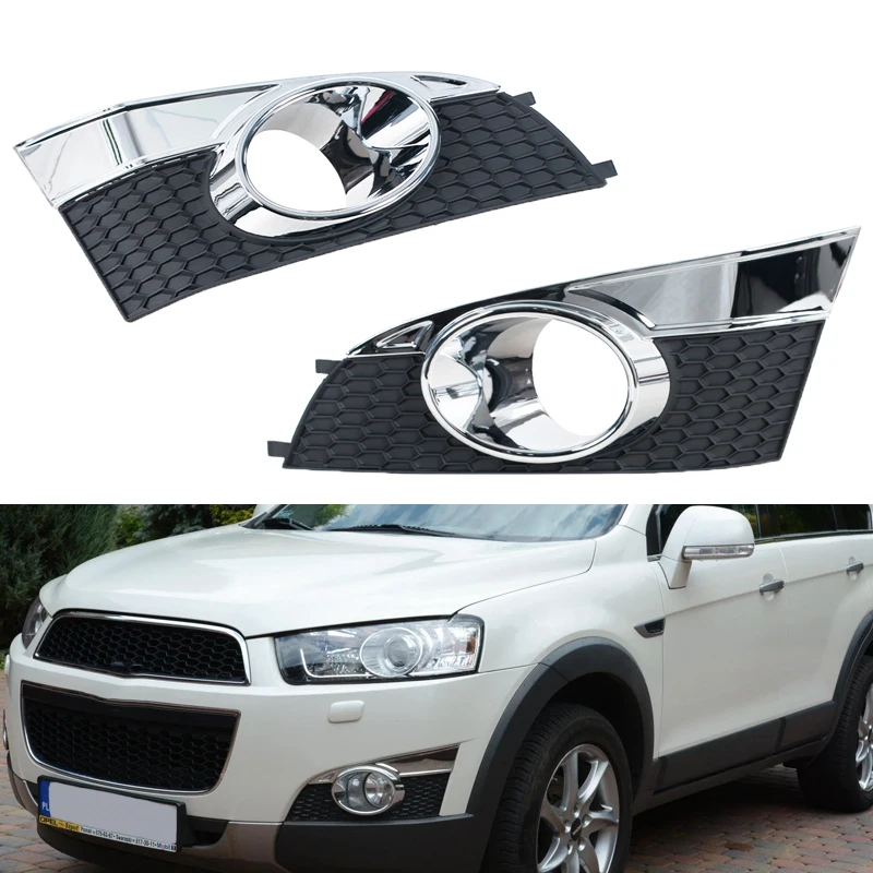 

Car Front Bumper Fog Light Grill For Chevrolet Captiva 2012-2014 Fog Light Frame Cover Trim Fog Lamp Grill Frame Panel Cover