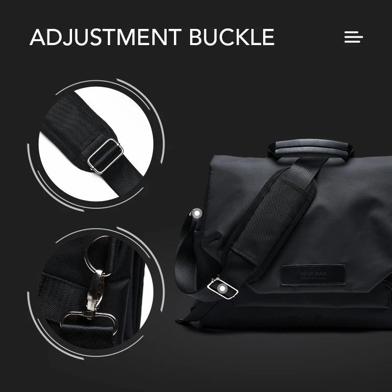 Minimalistischen Männer Messenger Taschen Fashion Business Travel Schulter Taschen Männlichen Nylon Wasserdichte Aktentasche Crossbody Handtasche