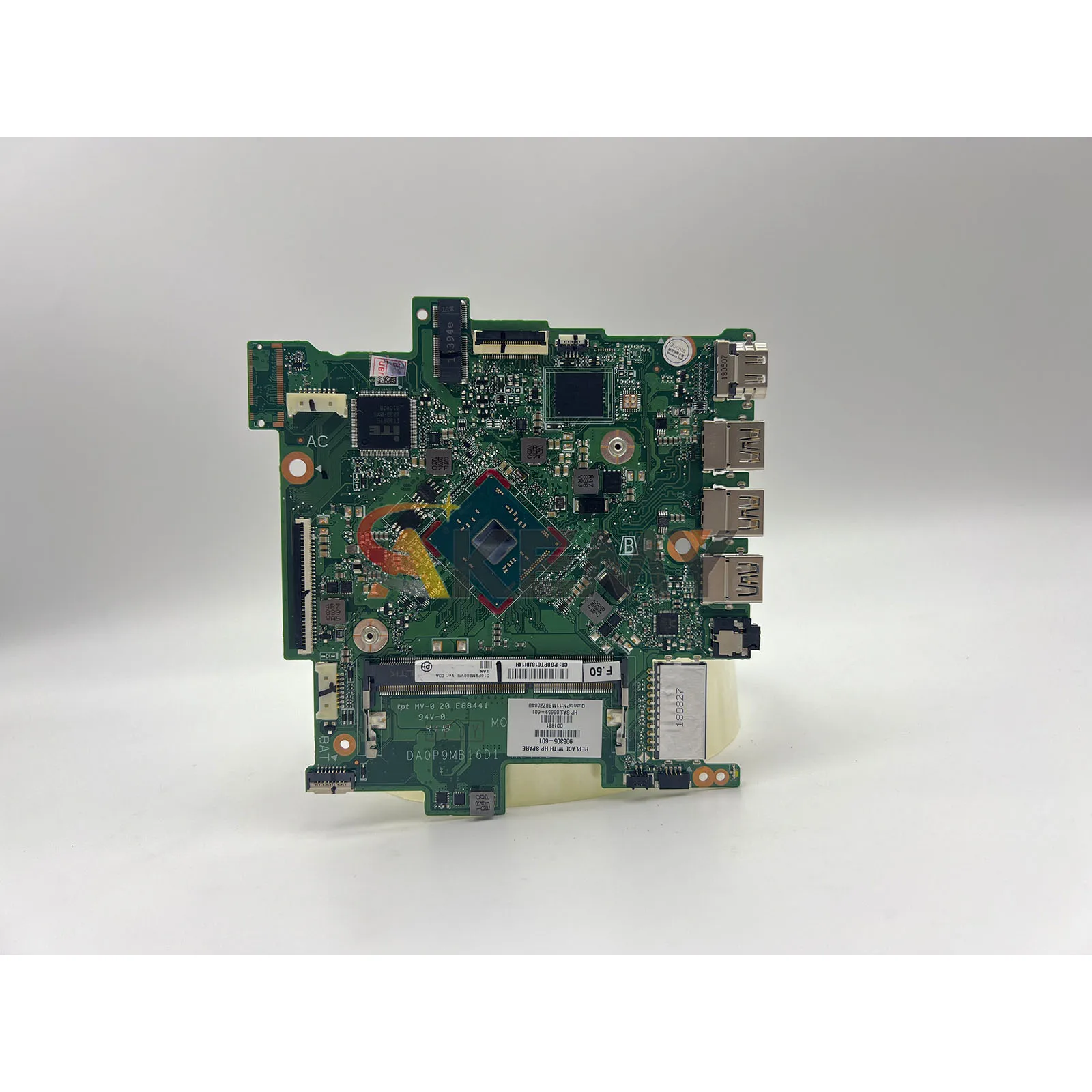 DA0P9MB16D1 اللوحة الأم للكمبيوتر المحمول HP Stream 14-CB مع N3060 CPU DDR3 905306-601 L06659-601 100% تم اختبارها بالكامل
