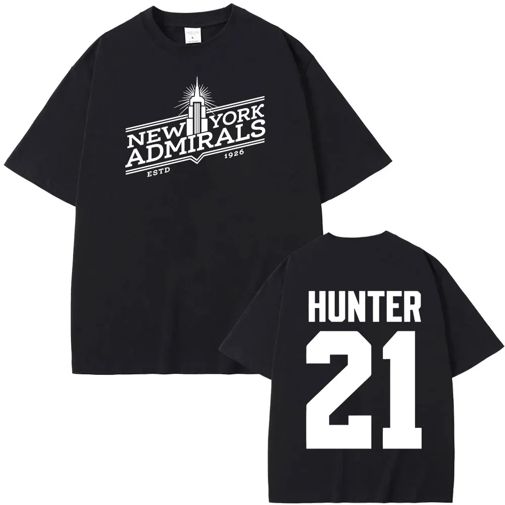 Beheizte Rivalisierung Scott Hunter # 21 – New York Admirals Tee 2026 Neues, hochwertiges T-Shirt mit Grafikdruck, 100 % Baumwolle, lässige weiche T-Shirts