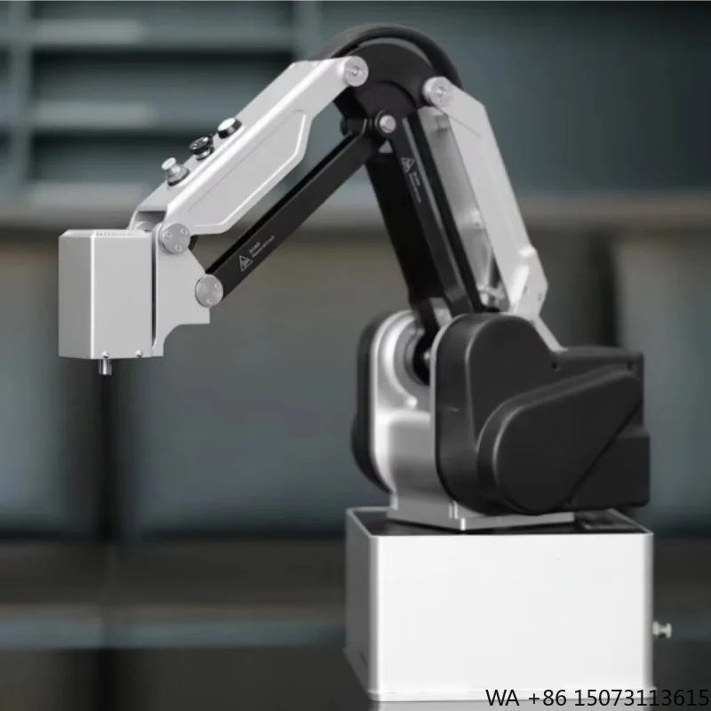 Ultra-Small 2025 Desktop Robot with AI Intelligent Programming and Conveyor Belt Integration