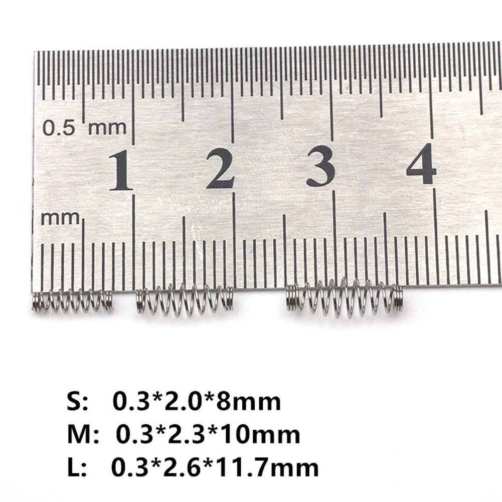 Пружины с серебряным крючком 0,3x2,0x8 0,3x2,3x10 100 шт./упаковка, крючки для рыбы, рыболовное снаряжение, ручная Удочка высокого качества M