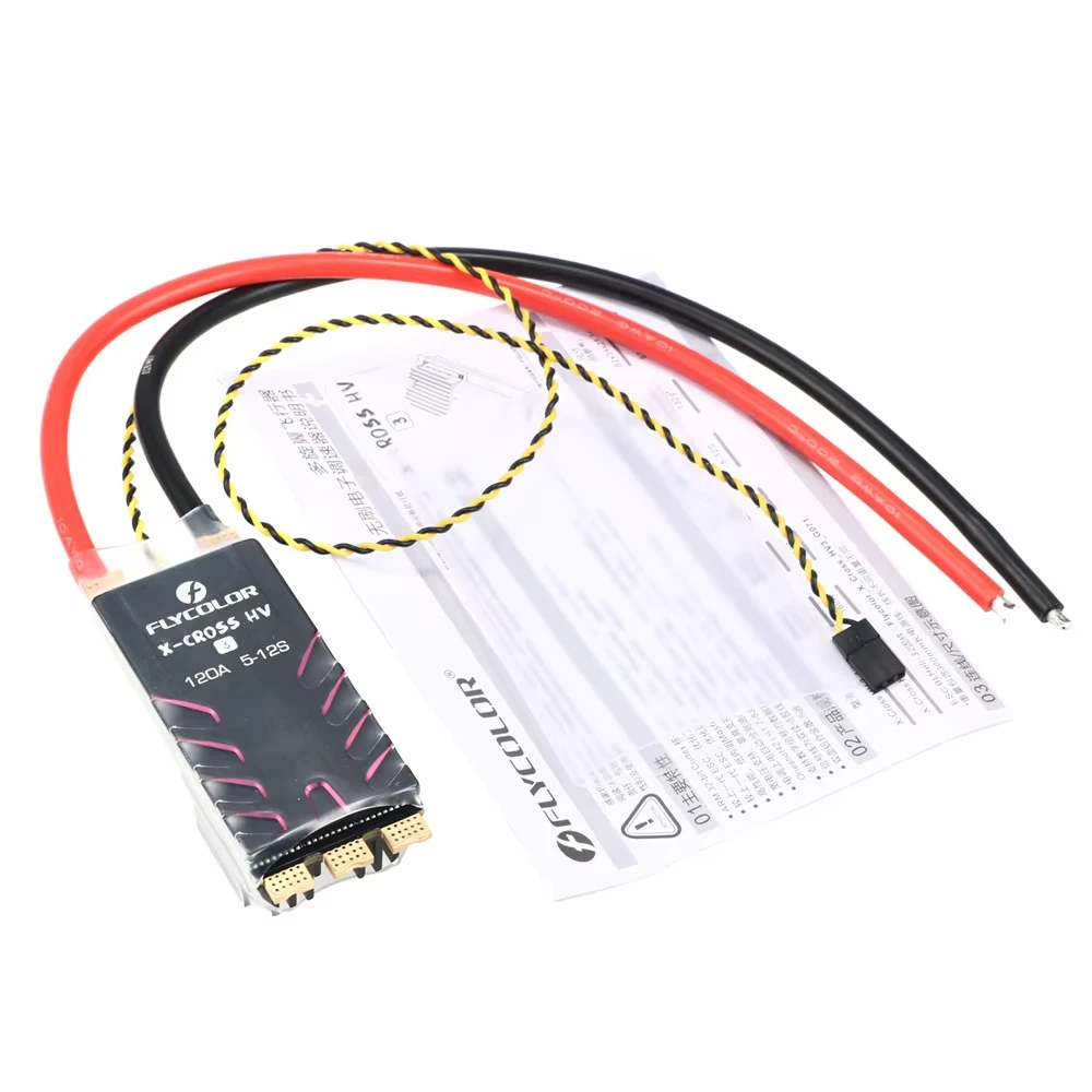 Flycolor X-CROSS HV3 60A/80A/120A/160A Brushless ESC 5-12S BL32 Speed Controller For RC FPV Racing Drone Parts