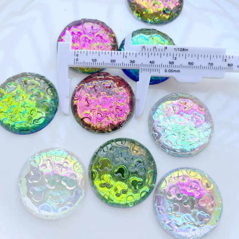 Super bright 35mm round rhinestone diy jewelry production decoration gem handicraft decal aboriginal decoration 10pcs/lot