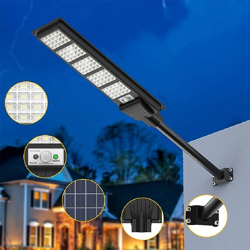 350W Solar Street Light Outdoor 400LED Solar Flood Lights Motion Sensor IP66 Waterproof Remote Control Lamp For Yard Garden