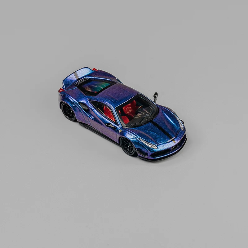 ダイキャスト 1:64 スケール LBWK 488 LB488 シミュレーション合金車モデル静的ディスプレイグッズおもちゃギフトお土産装飾飾り